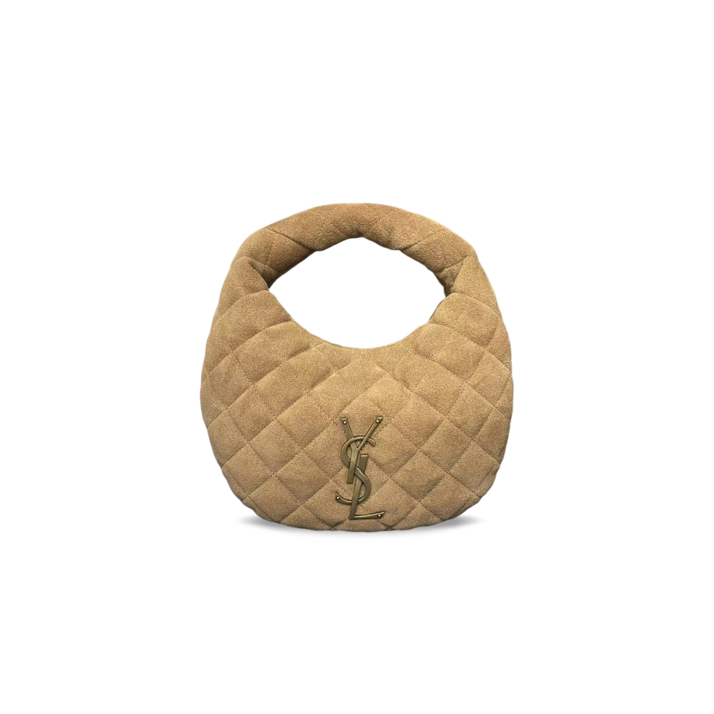 YSL ICARINO IN QUILTED SUEDE 851689 (27*17*7.5cm)